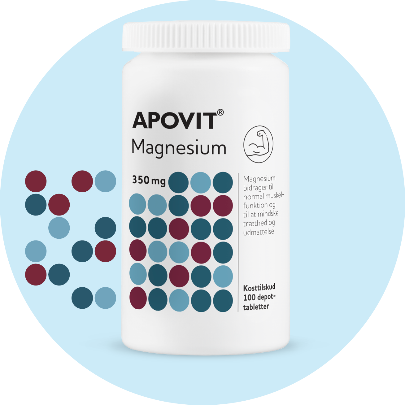 Magnesium 350 mg, 100 depottabletter