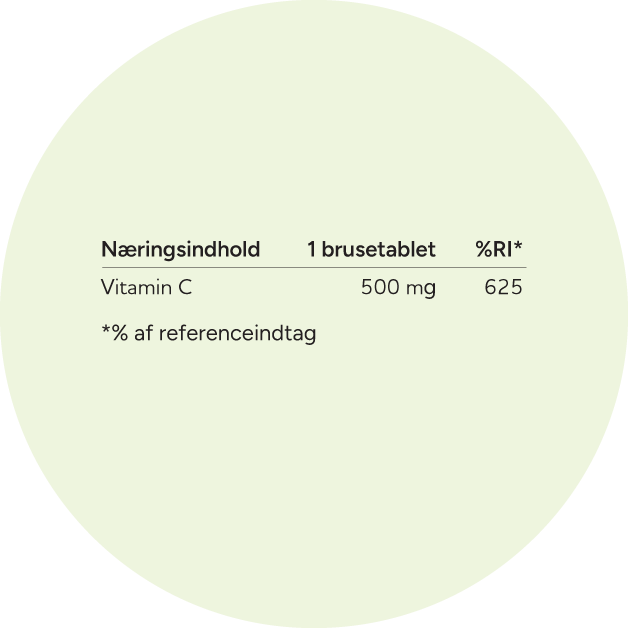 Næring C Vitamin Brus Appelsin Circle
