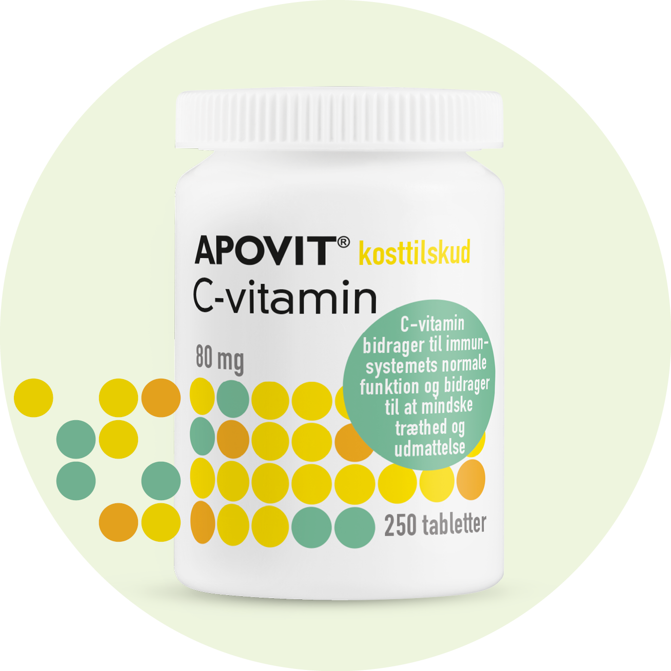 C-vitamin 80 mg, 250 tabletter