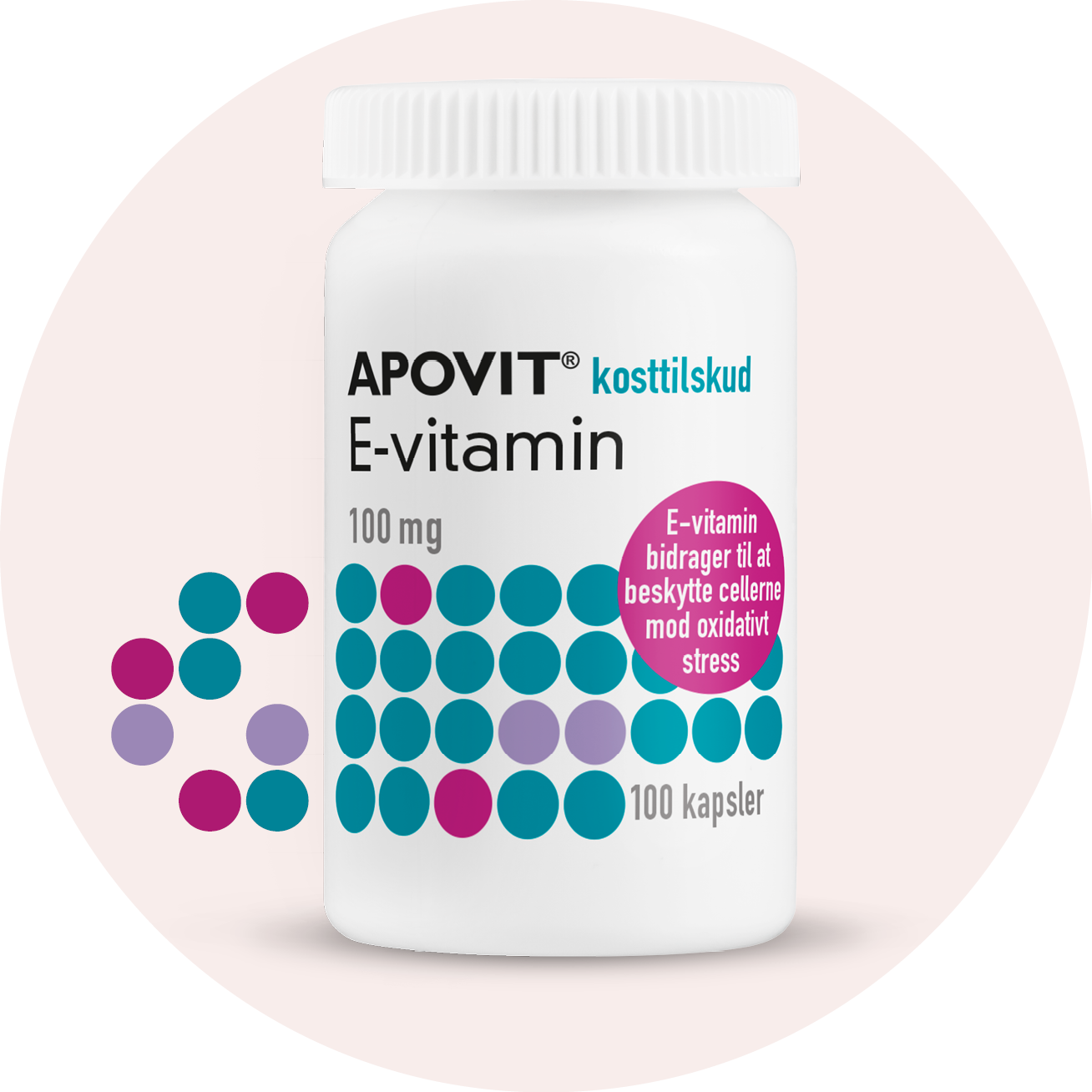 E-vitamin, 100 tabletter