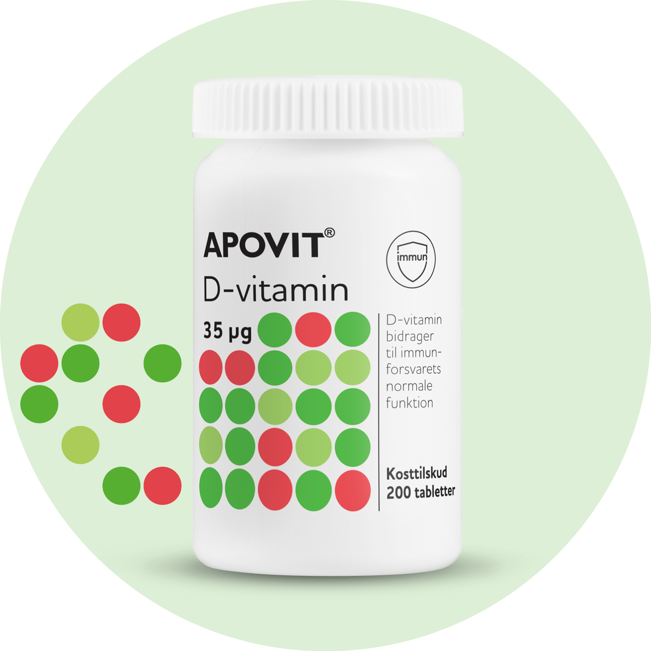 D-vitamin 35 µg, 200 tabletter