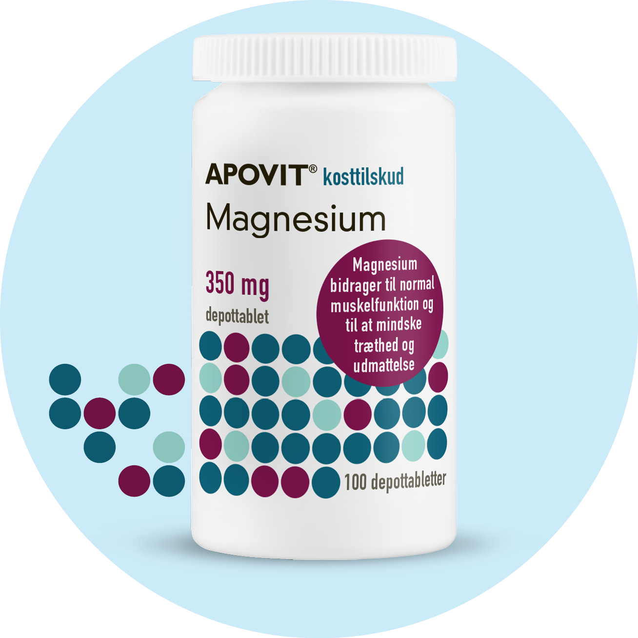 Magnesium 350 mg, 100 depottabletter