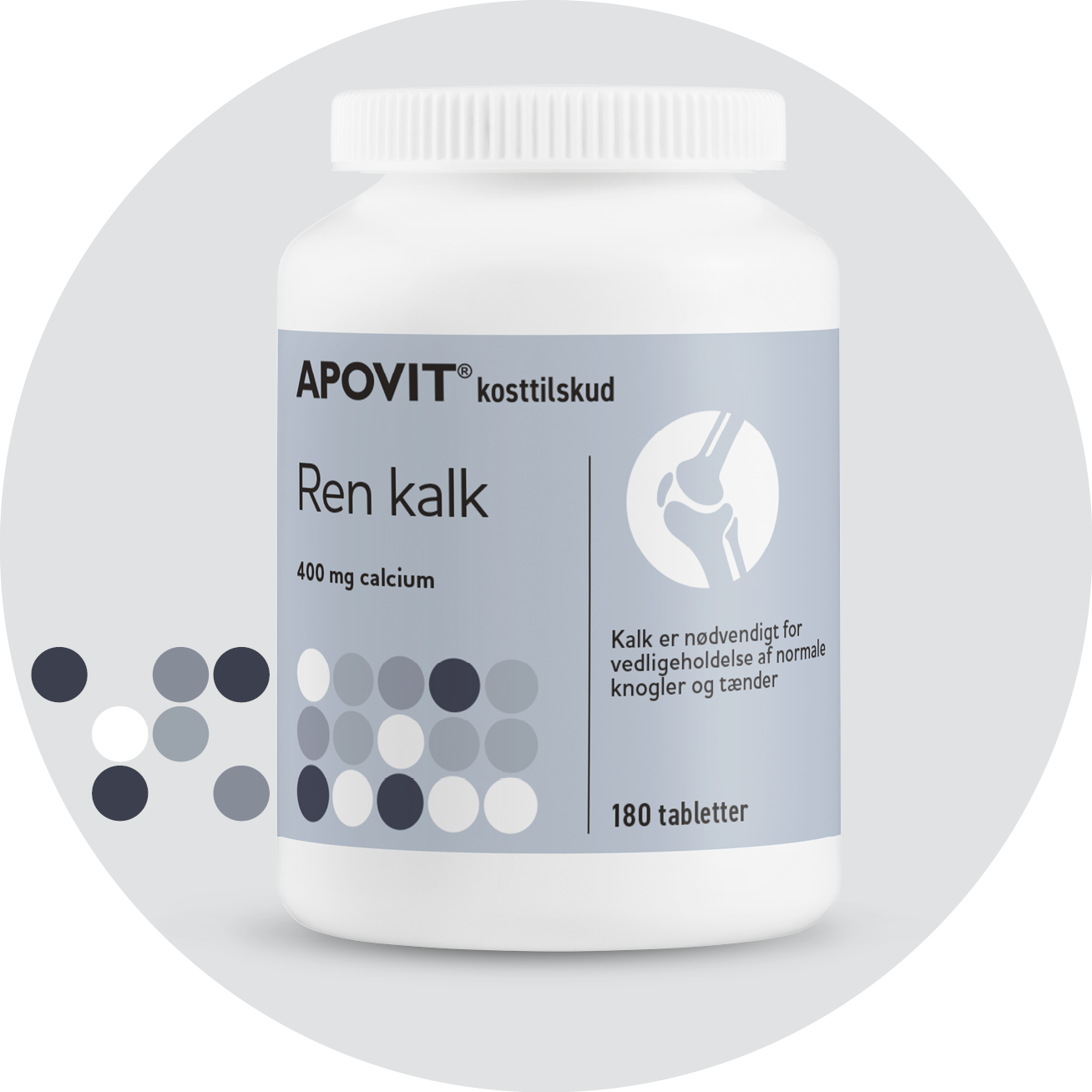 Ren Kalk, 180 tabletter