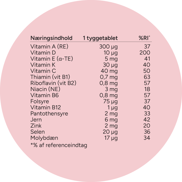 Næring Multi Tygge Appelsin Circle