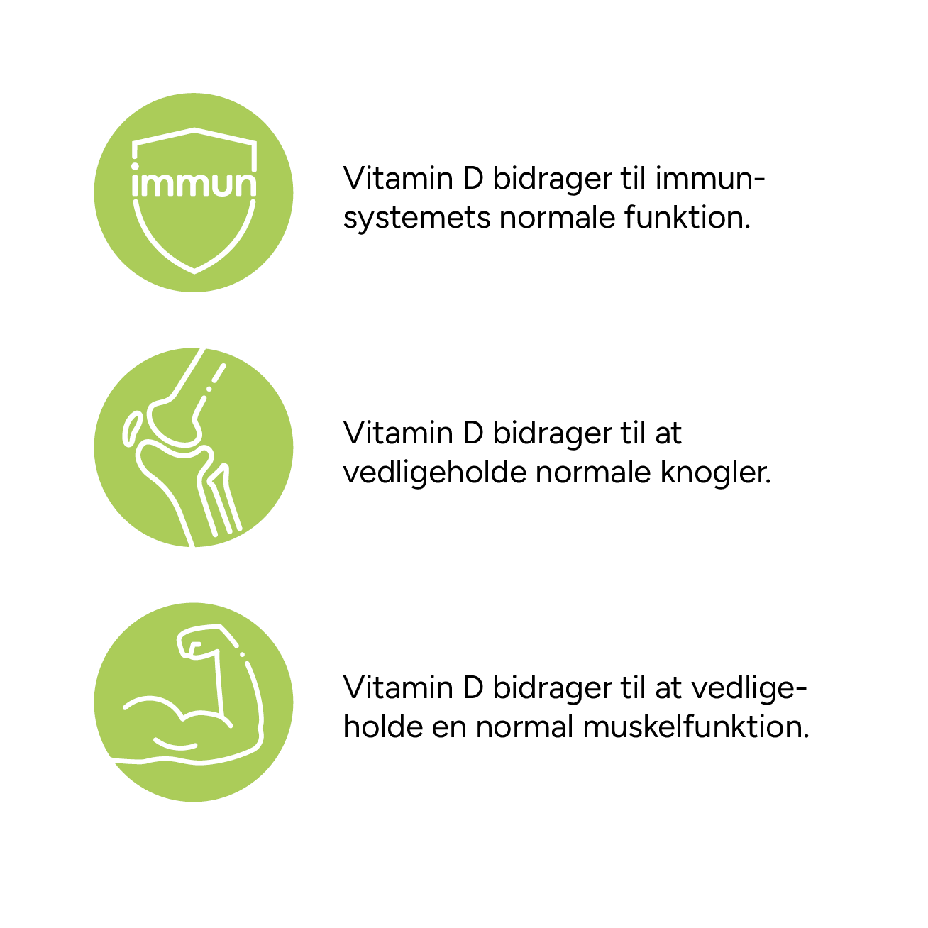 628X628px Immun Mælkesyrebakterier D Vitamin Ikoner Til Produktside