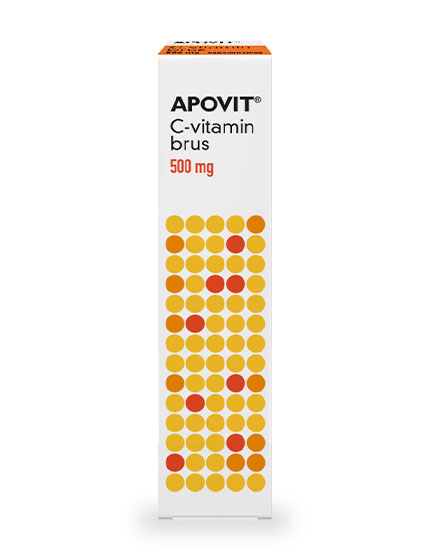 C-vitamin brus 500 mg, appelsinsmag