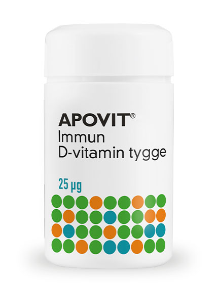 Immun D-vitamin tygge 25 µg, appelsinsmag