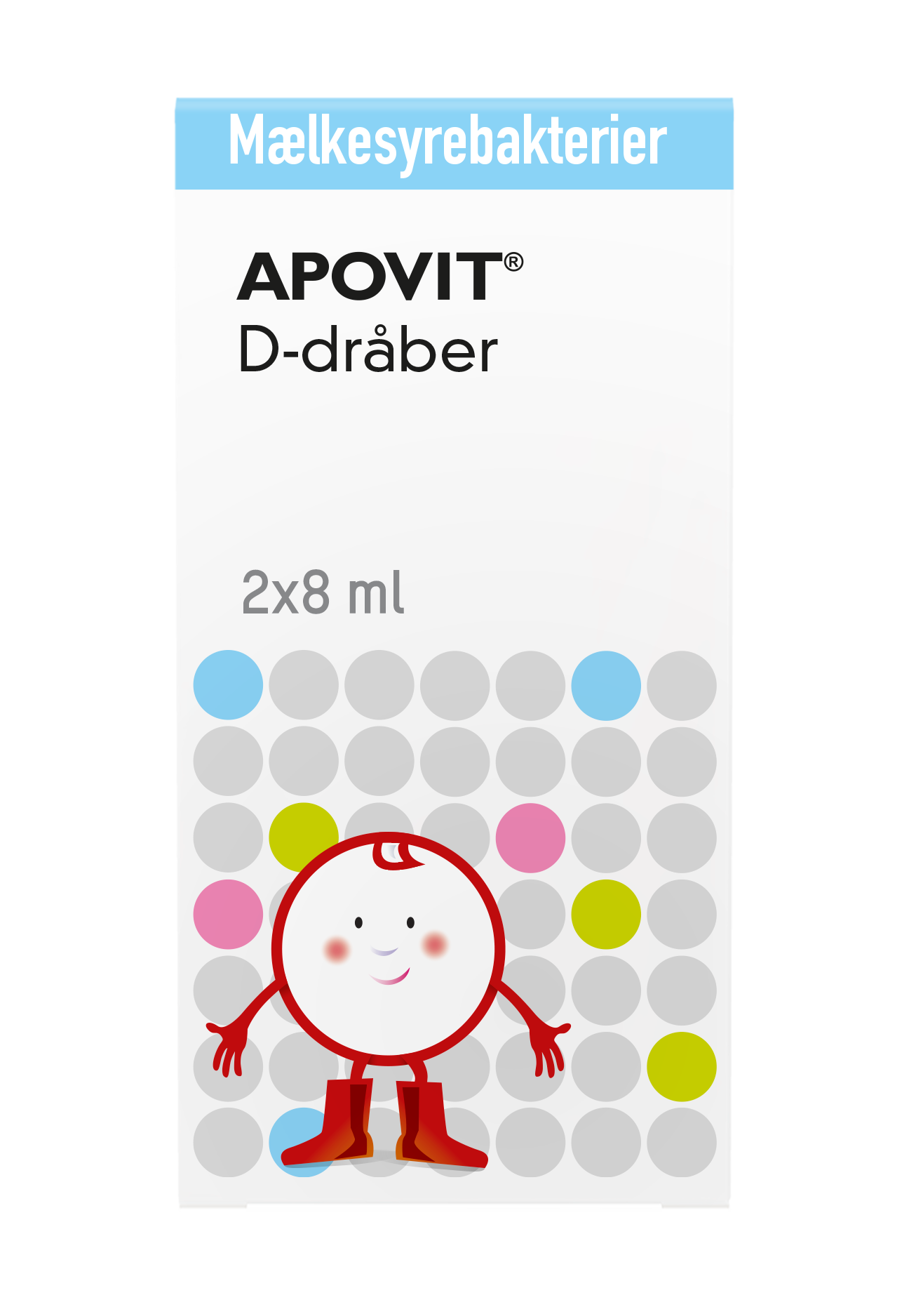 D-dråber + maelkesyrebakterier 2×8 ml